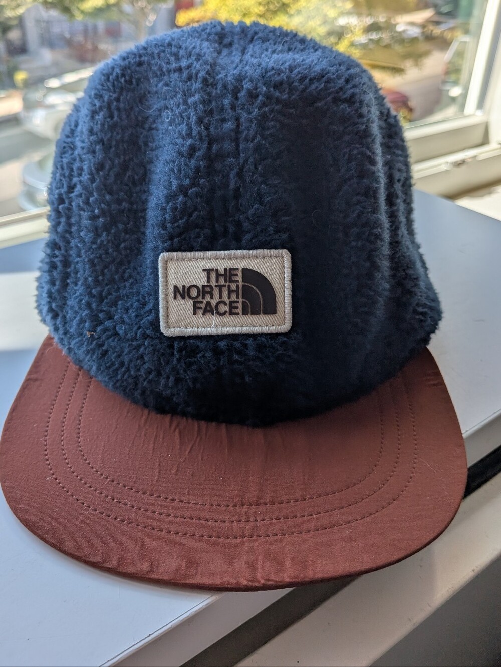 The North Face High-Pile Fleece 5-Panel Hat | Camper Cap Navy Rust